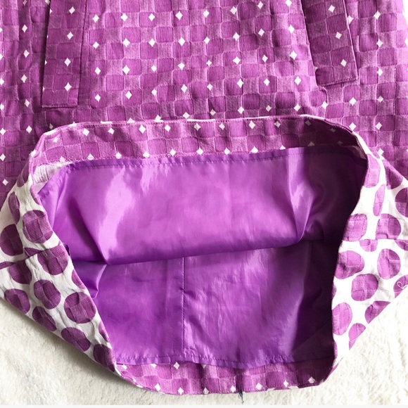 4/$20 🌴 Taylor | Purple &White Cotton Shift Dress - Picture 7 of 12
